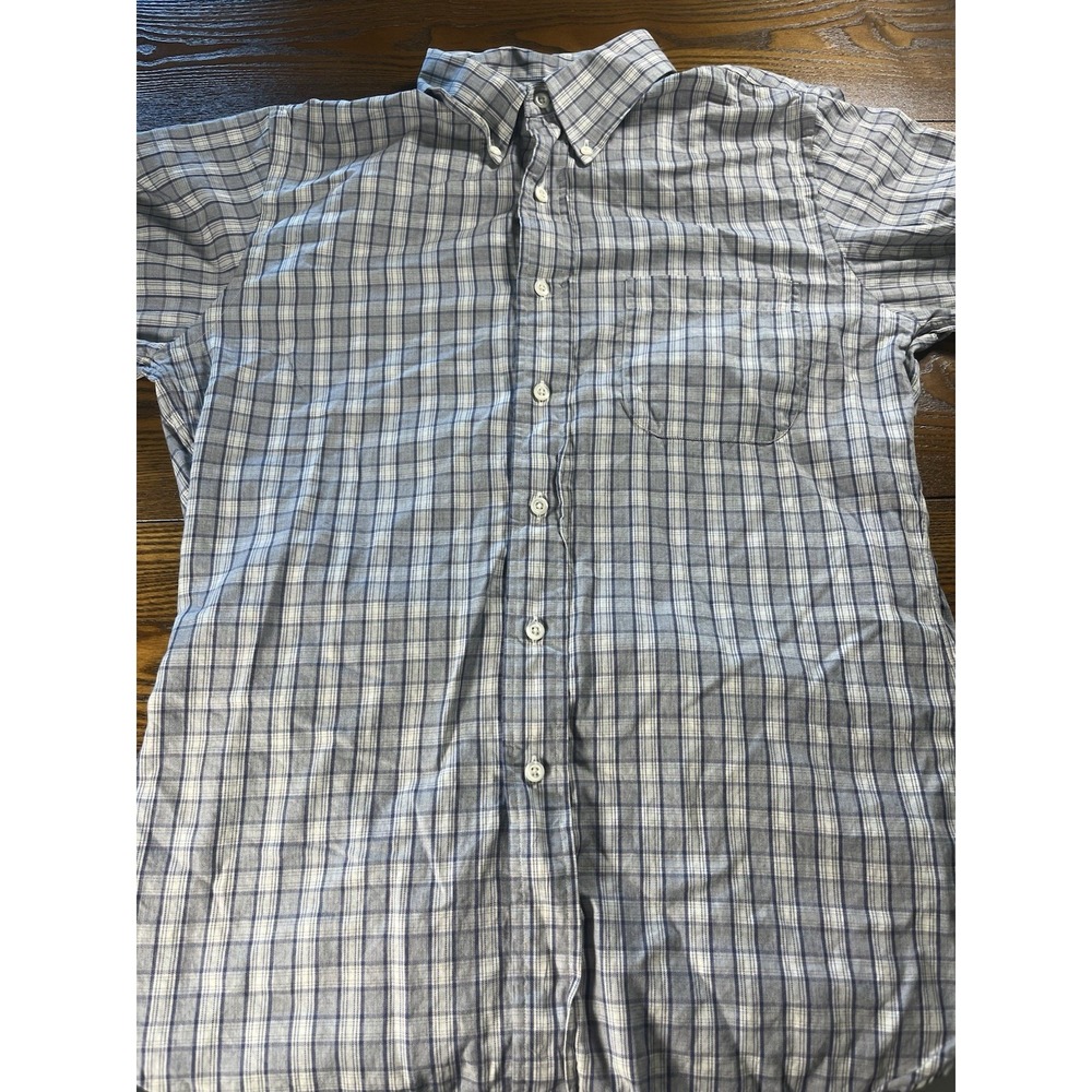 Brooks Brothers Button Down Shirt Men M/R Plaid Long Sleeve Egyptian Cotton USA